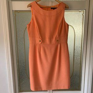 Preston & York Orange Sheath Dress, Size 14